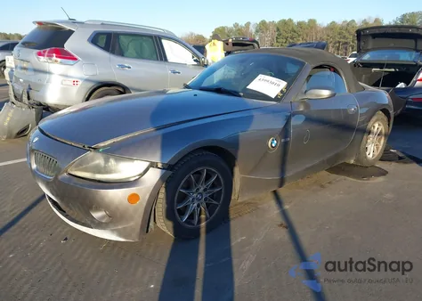 2005 BMW Z4 2.5I from USA, damaged, VIN 4USBT335X5LS55943